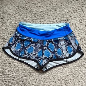 Blue Lululemon Running Shorts